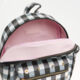 Black & White Gingham Backpack - Image 3 - please select to enlarge image