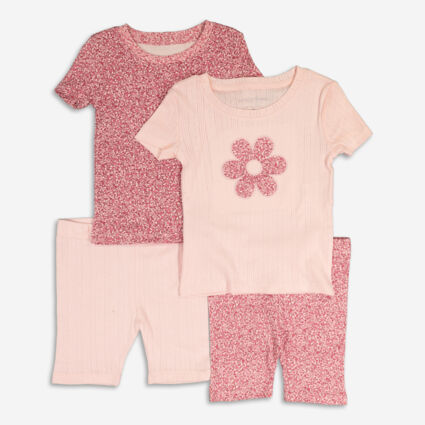 Four Pack Pink Floral Pyjamas - Image 1 - please select to enlarge image