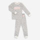 2 Piece Grey Leopard Pyjamas  - Image 1 - please select to enlarge image
