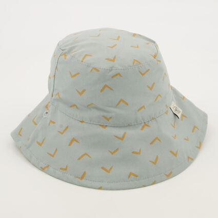 Cream Pattern Sun Hat  - Image 1 - please select to enlarge image