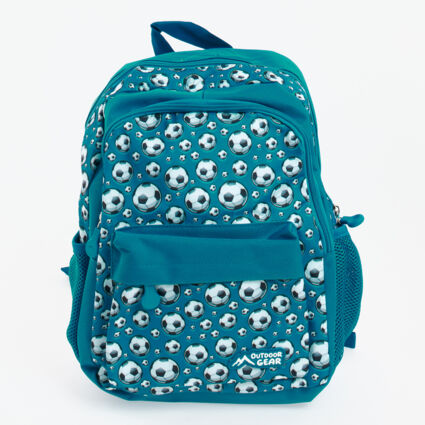 Green Football Backpack  - Image 1 - please select to enlarge image