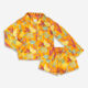 Two Pack Orange Abstract Fruit Pyjamas - Image 1 - please select to enlarge image