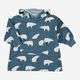 Blue & White Polar Bear Fleece Hoodie - Image 1 - please select to enlarge image