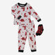 Three Piece Purple & Red Pyjama Set - Image 1 - please select to enlarge image