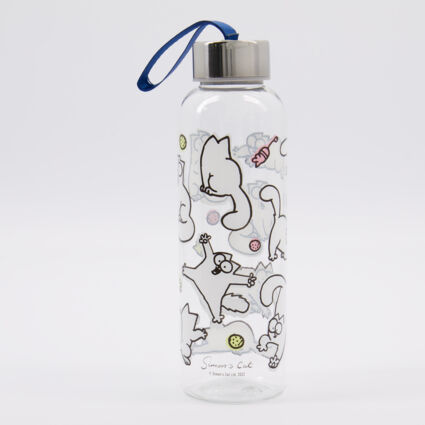 Clear Simons Cat Water Bottle 500ml - Image 1 - please select to enlarge image