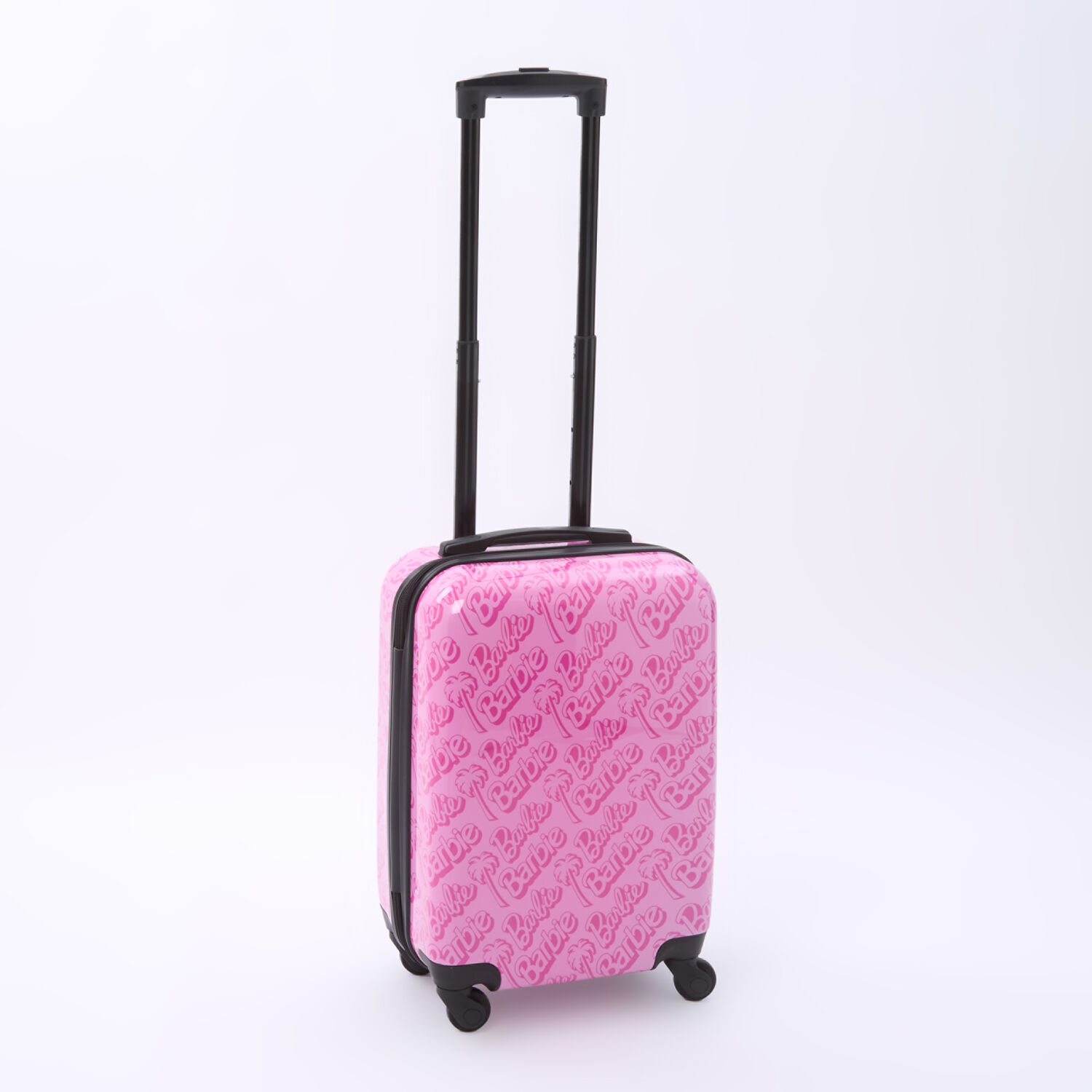 Pink Logo Pattern Hardshell Cabin Suitcase TK Maxx UK