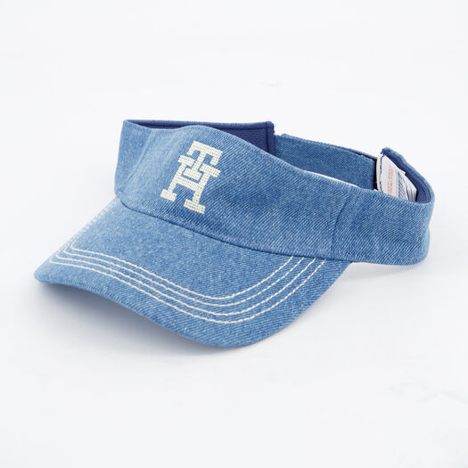 Blue Monogram Visor  - Image 1 - please select to enlarge image