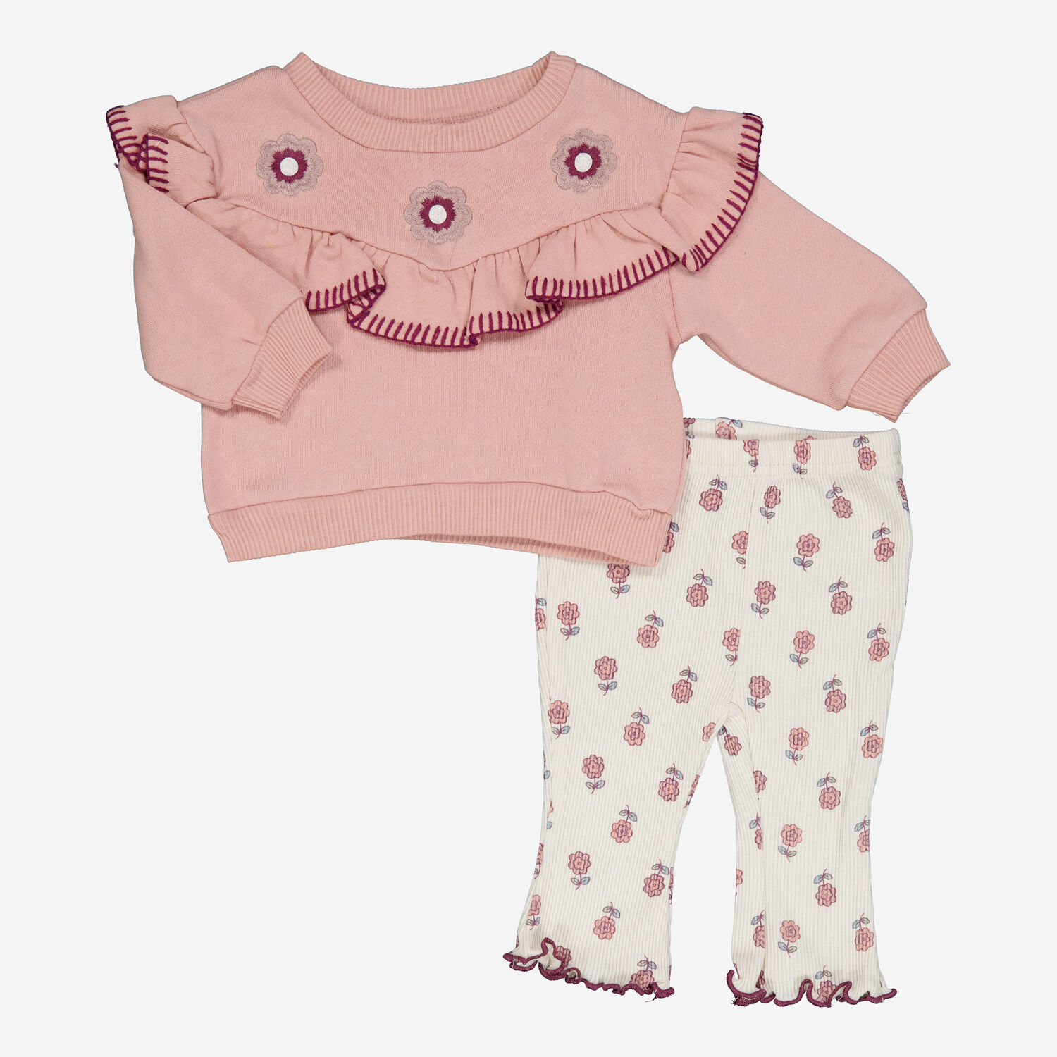 Two Piece Pink Floral Sweatshirt Set TK Maxx UK