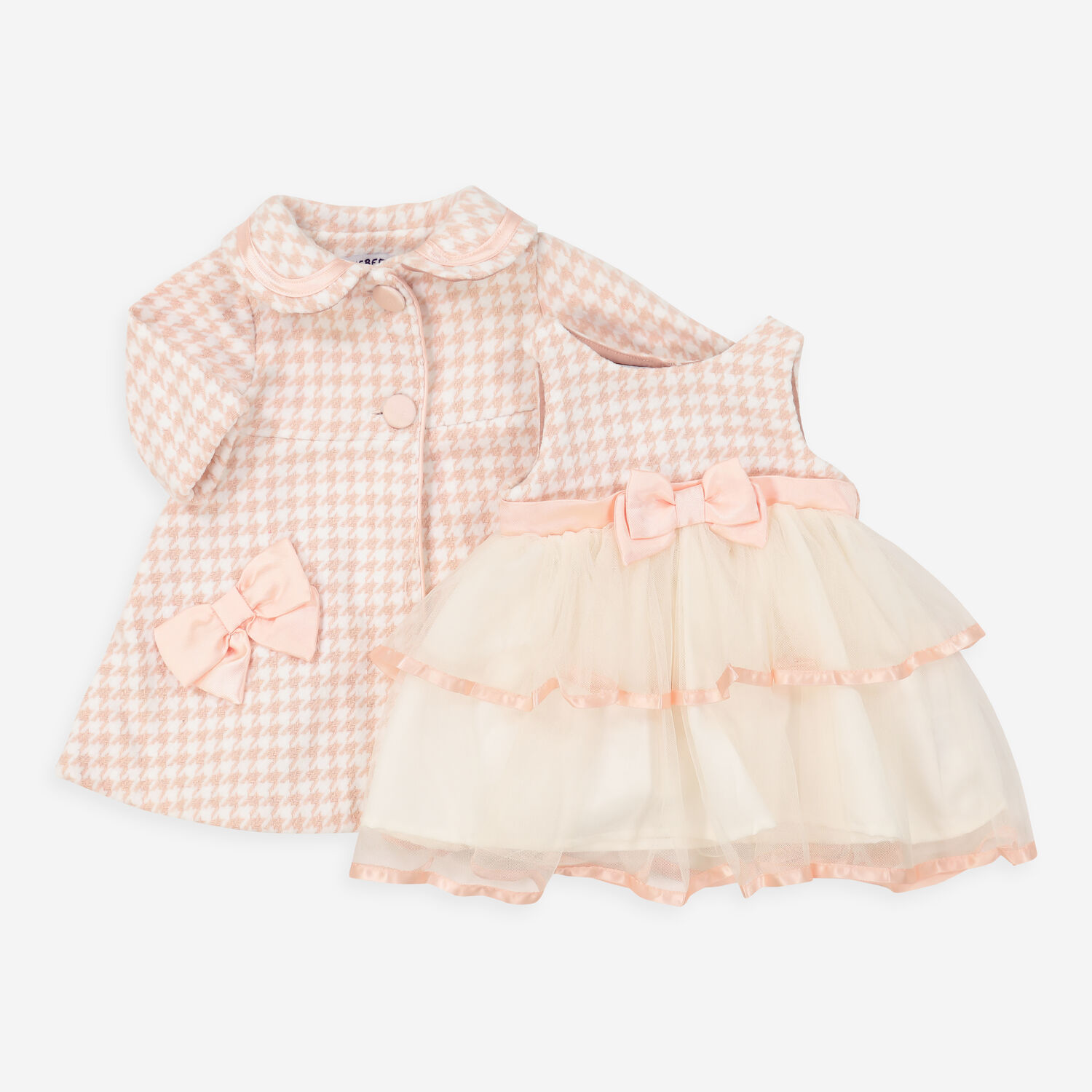 Kids Clothes Tk Maxx Gold Label Baby Two Piece Pink Boucle Bow