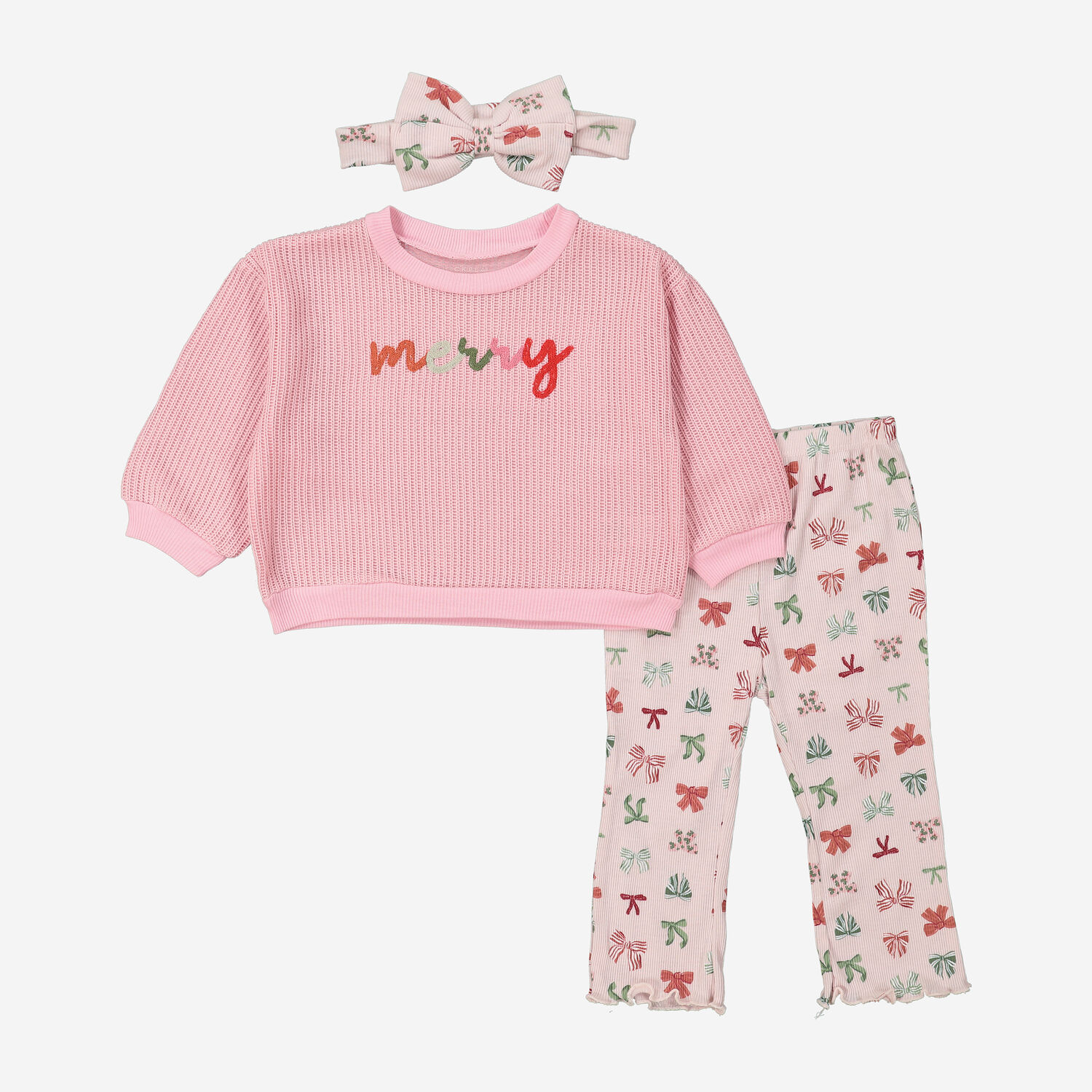 Three Piece Pink Top Leggings Set TK Maxx UK - Main Image