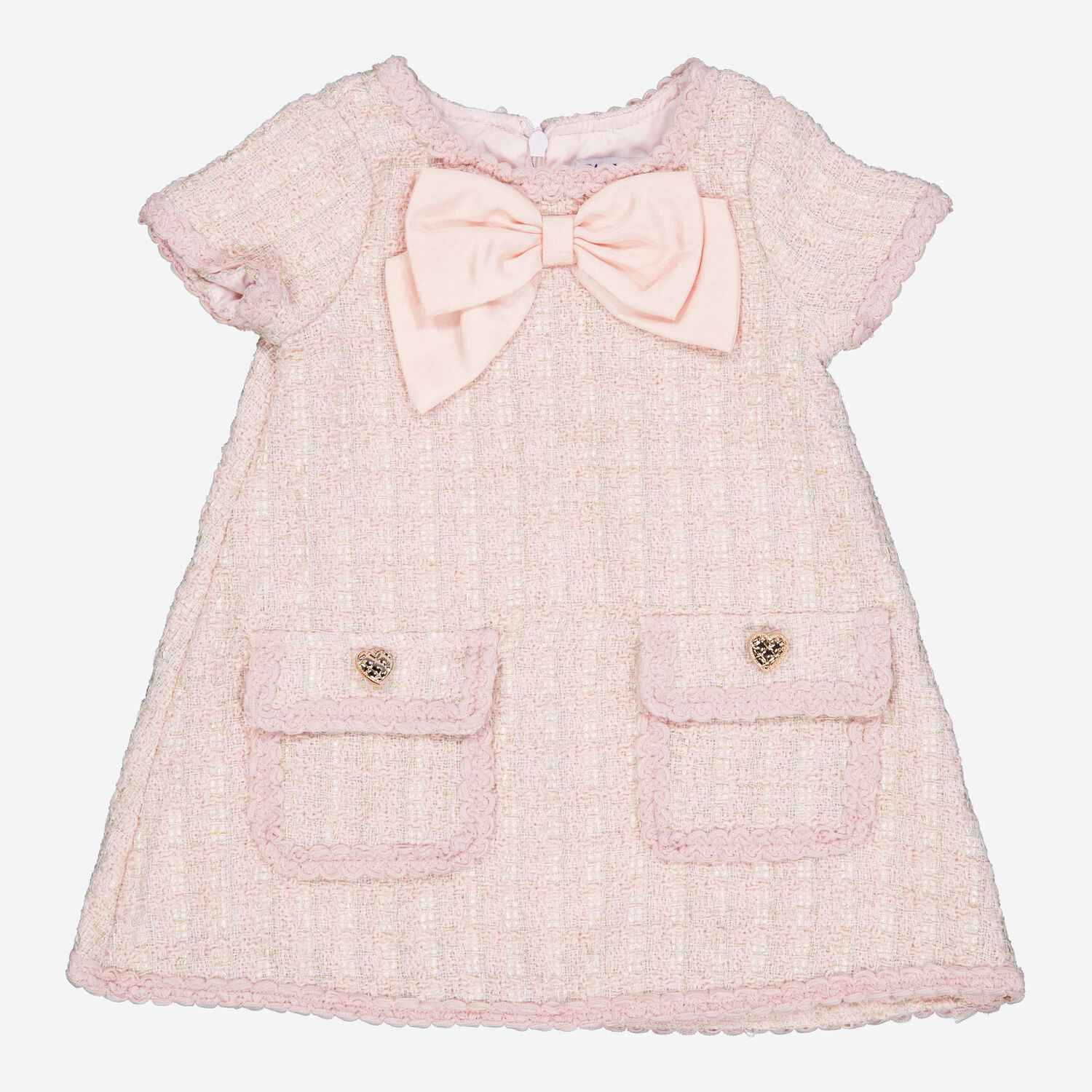 Pink Glitter Tweed Dress TK Maxx UK - Main Image