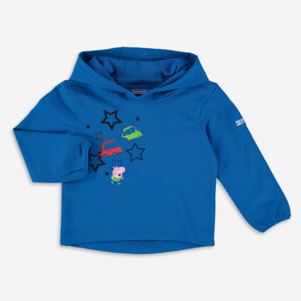 Blue Peppa Graphic Hoodie - Image 1 - please select to enlarge image