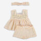 3 Piece Striped Embroidered Set  - Image 1 - please select to enlarge image