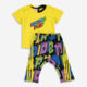 Multicoloured T Shirt & Joggers Outfit  - Image 1 - please select to enlarge image