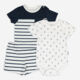 3 Piece Navy & White Set  - Image 1 - please select to enlarge image