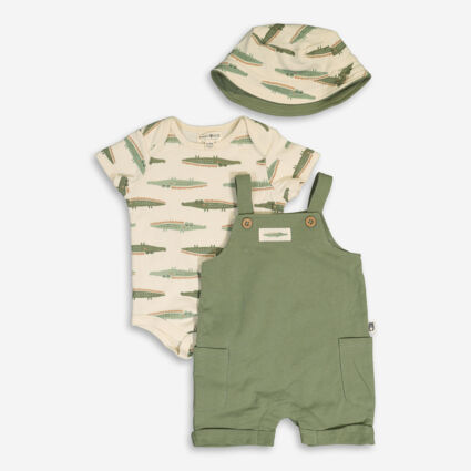 Three Piece Green Crocodile Outfit  - Image 1 - please select to enlarge image