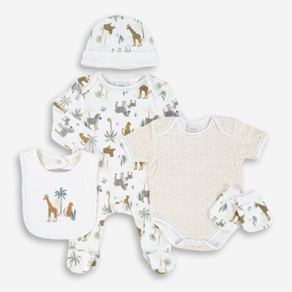 Five Piece White Animal Set - Image 1 - please select to enlarge image