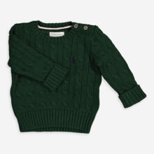 Green Cable Knit Jumper