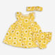 Three Piece Yellow Sunflower Dress  - Image 1 - please select to enlarge image