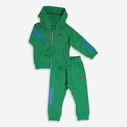 2 Piece Green Tracksuit Set  - Image 1 - please select to enlarge image