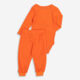 Two Piece Orange Pumpkin Layette Top & Bottoms Set - Image 2 - please select to enlarge image