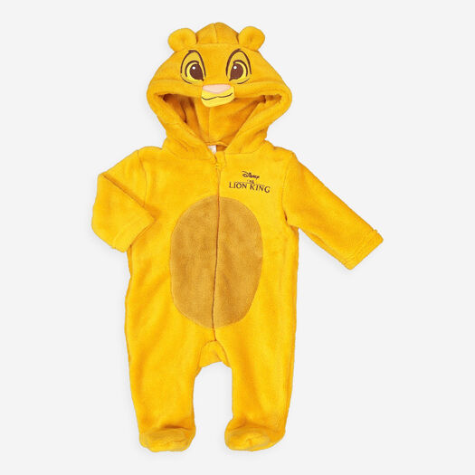 Yellow Fleece Onesie - Image 1 - please select to enlarge image