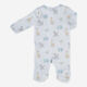 White Animal Patterned Zip Onesie - Image 2 - please select to enlarge image