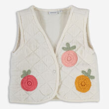 White Helgany Quilted Vest