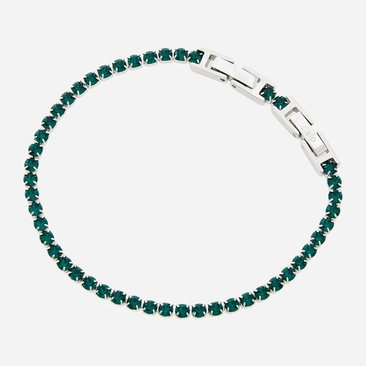 Crystalp Jewellery Silver Tone Crystal Bracelet