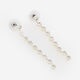 Silver Tone Cubic Zirconia Drop Earrings - Image 1 - please select to enlarge image