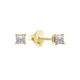 14ct Gold 0.25ct Diamond Stud Earrings - Image 1 - please select to enlarge image