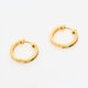18ct Gold Plated Sterling Silver Hoop Earrings  - Image 1 - please select to enlarge image