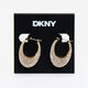 Gold Tone Crystal Hoop Earrings  - Image 3 - please select to enlarge image