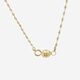 9ct Gold Twisted Chain Magnet Clasp Necklace - Image 1 - please select to enlarge image