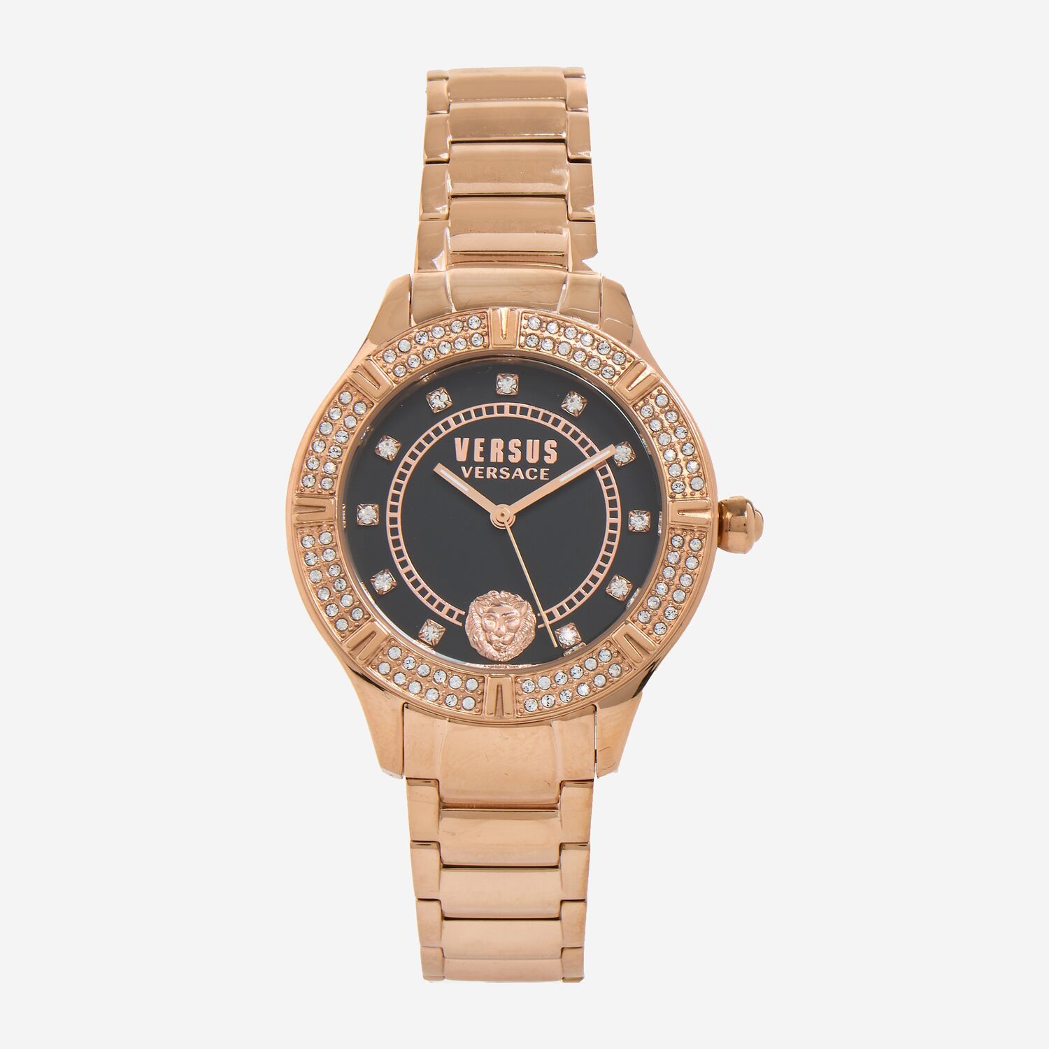 Gold Tone Black Embellished Watch TK Maxx UK