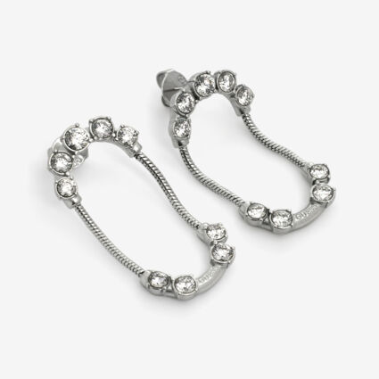 Stainless Steel Diamante Earrings  - Image 1 - please select to enlarge image