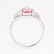Silver Tone Crystal Shell Ring - Image 2 - please select to enlarge image