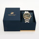 Stainless Steel Gold Tone Trim Watch - Image 3 - please select to enlarge image