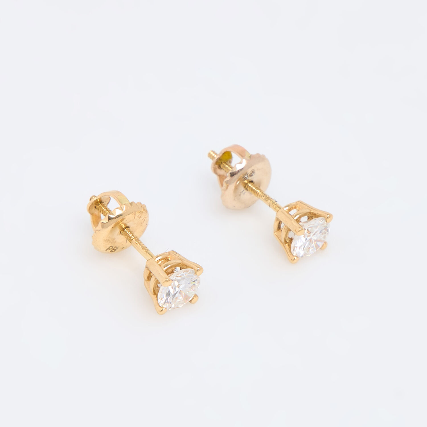 14ct Gold F VS Lab Grown Diamond Stud Earrings TK Maxx UK