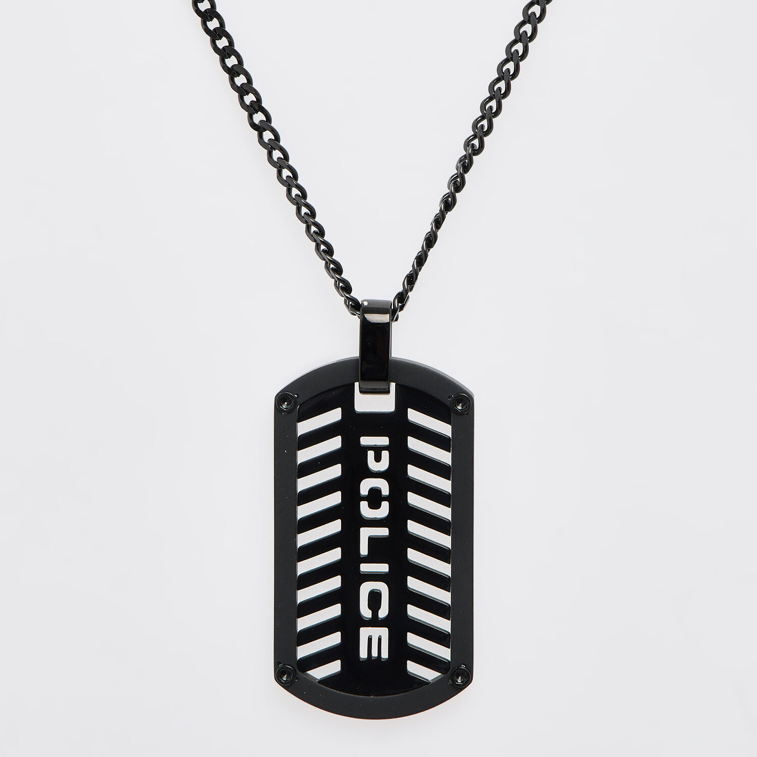 Gunmetal Statement Dog Tag Necklace | In Stock! | Lucleon - Foto 2
