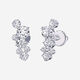 9ct White Gold 0.74ct GH I3 Diamond Cluster Stud Earrings - Image 1 - please select to enlarge image