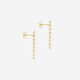 9ct Yellow Gold Cubic Zirconia Drop Earring - Image 2 - please select to enlarge image