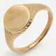 Gold Tone Signet Ring - Image 1 - please select to enlarge image