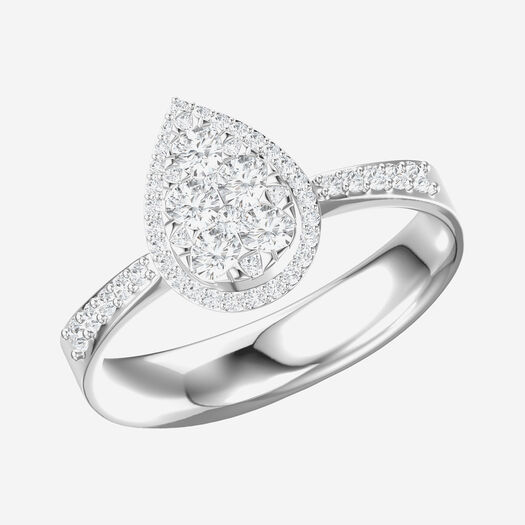 Diamond Boutique 18ct White Gold 0.65ct SI3-I1 GH Diamond Fancy Ring