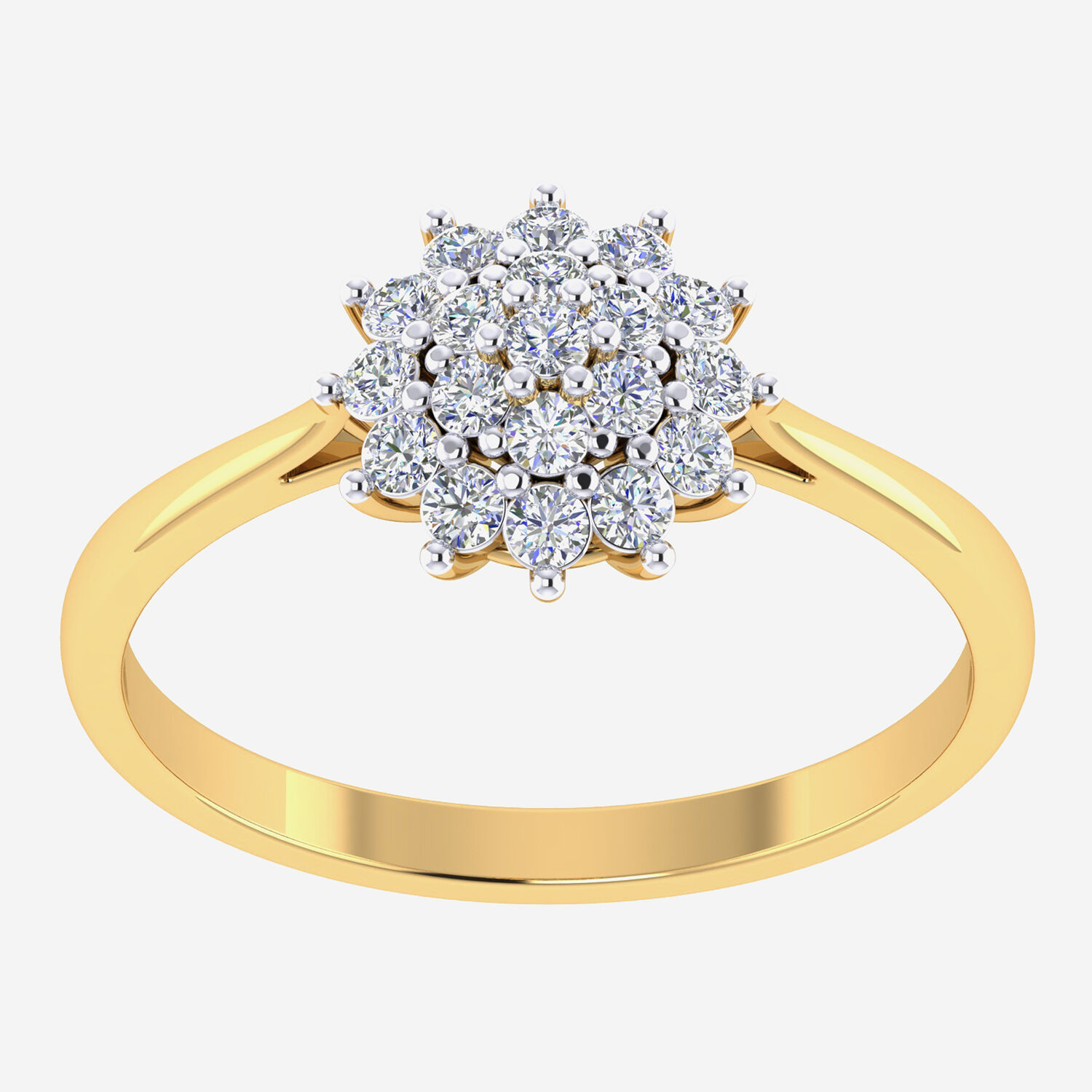 Ring aus 375er Gold mit 0,50 ct Diamanten