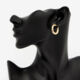 9ct Gold Hoop Earrings   - Image 2 - please select to enlarge image