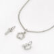 Silver Tone Charmed Necklace  - Image 1 - please select to enlarge image