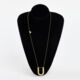 Gold Tone Pendant Necklace - Image 2 - please select to enlarge image