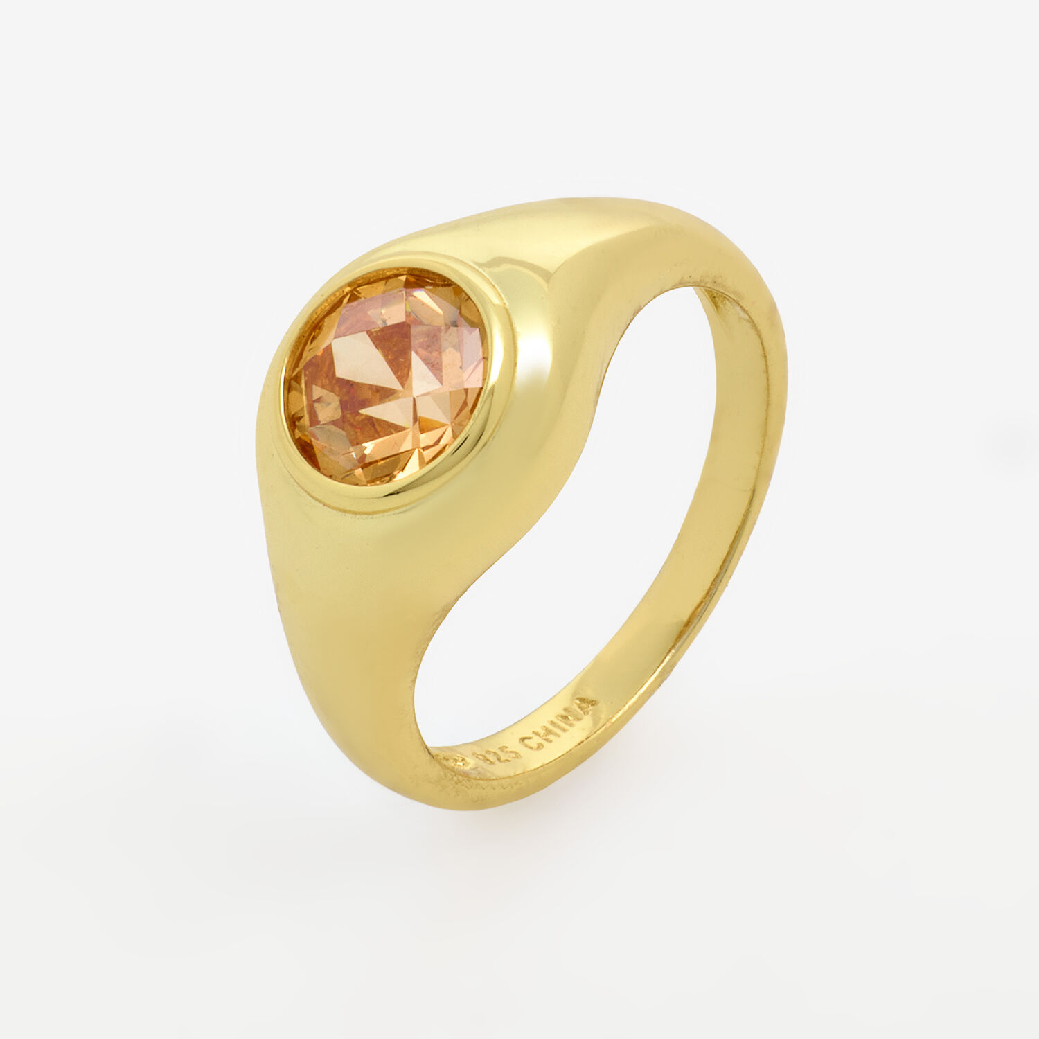 PalmBeach Jewelry Scroll Eternity Ring - 18k Gold Plated Or Sterling Silver With Round Cubic Zirconia