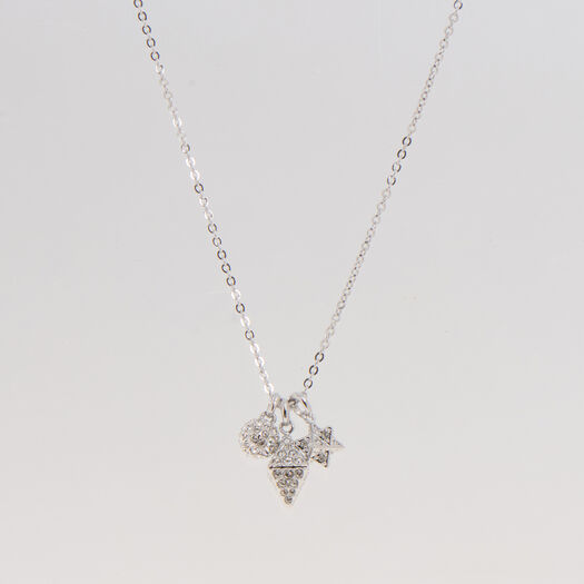Swarovski Silver Tone Dextera Necklace